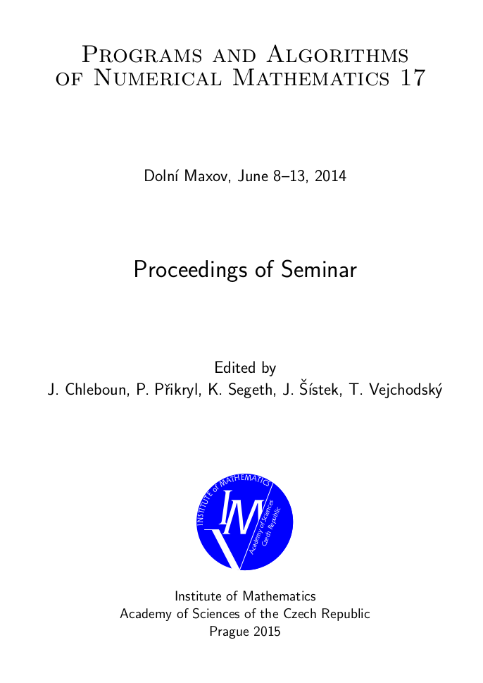 Proceedings cover